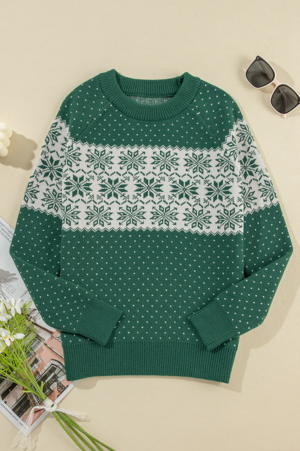 Sweaters - Festive Snowflake Christmas Sweater Holiday Jumper