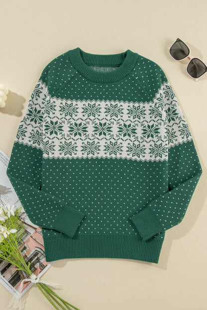 Sweaters - Festive Snowflake Christmas Sweater Holiday Jumper