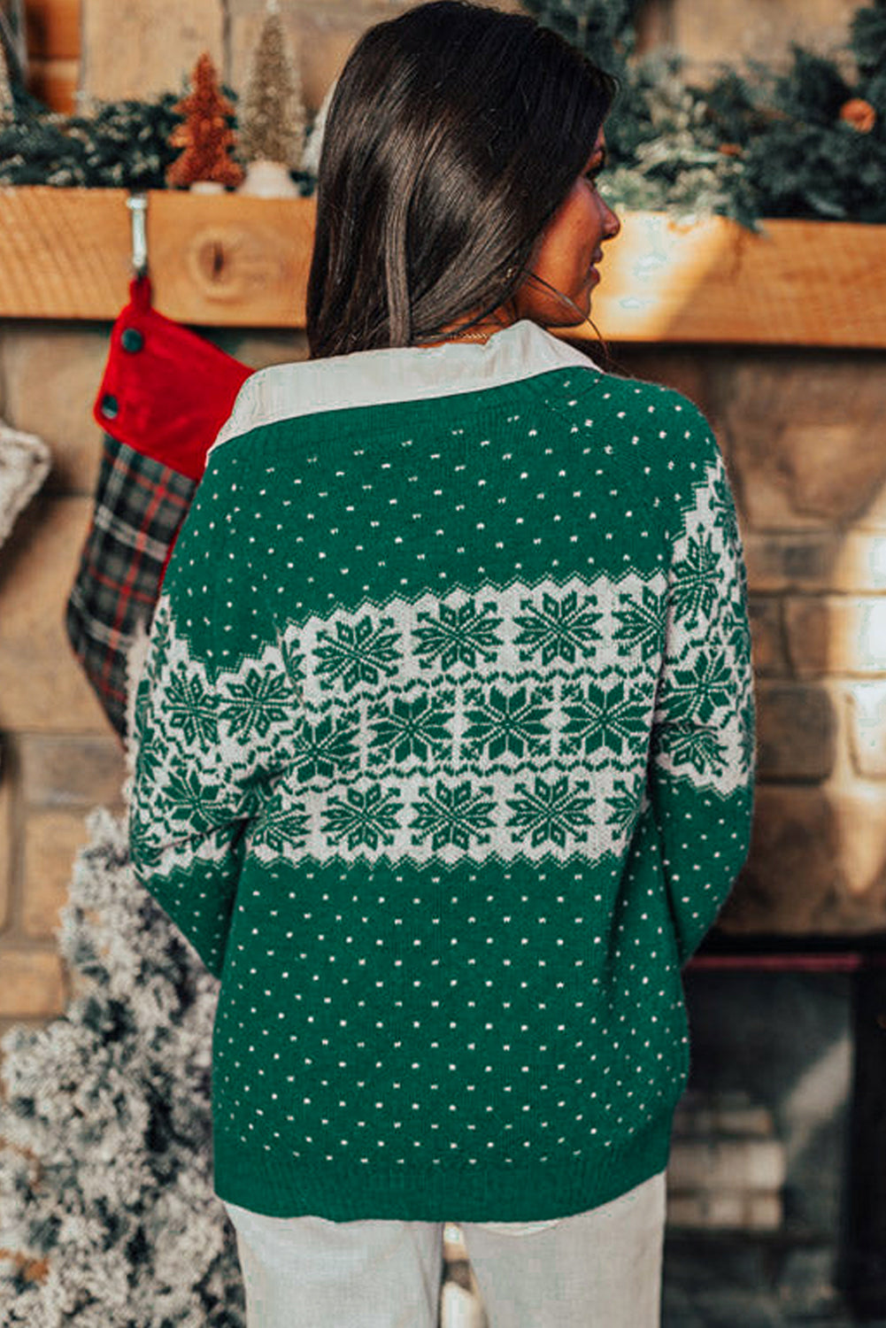 Sweaters - Festive Snowflake Christmas Sweater Holiday Jumper