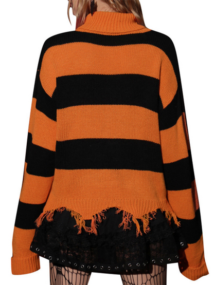 Sweaters - Halloween Oversized Sweater Black Cat Jumper