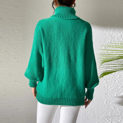 Sweaters- Heart Pattern Sweater Turtleneck Jumper