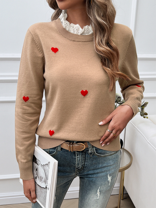 Pull vert confortable Heartfelt Jumper pour femme