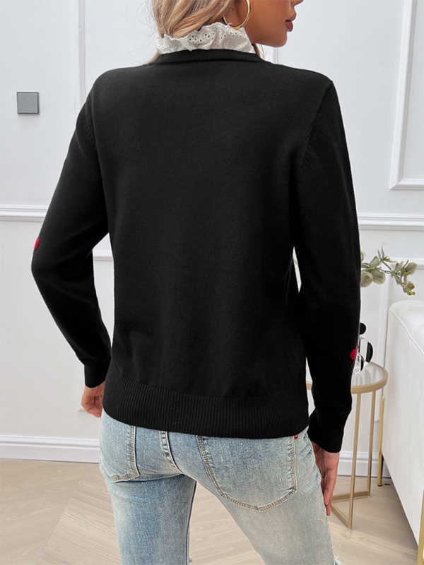 Heartfelt Jumper Bequemer grüner Pullover für Damen