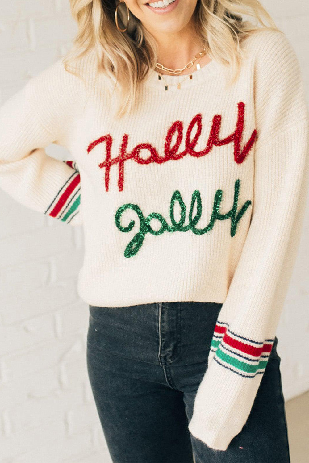 Sweaters - Holly Jolly Festive Sweater Christmas Jumper