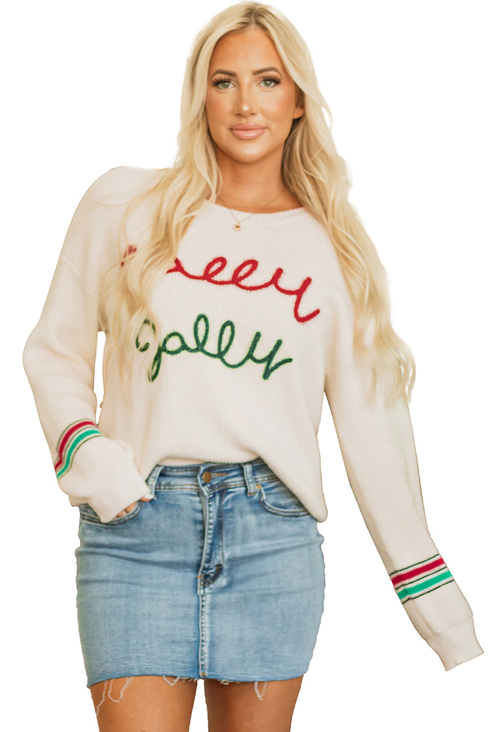 Sweaters - Holly Jolly Festive Sweater Christmas Jumper