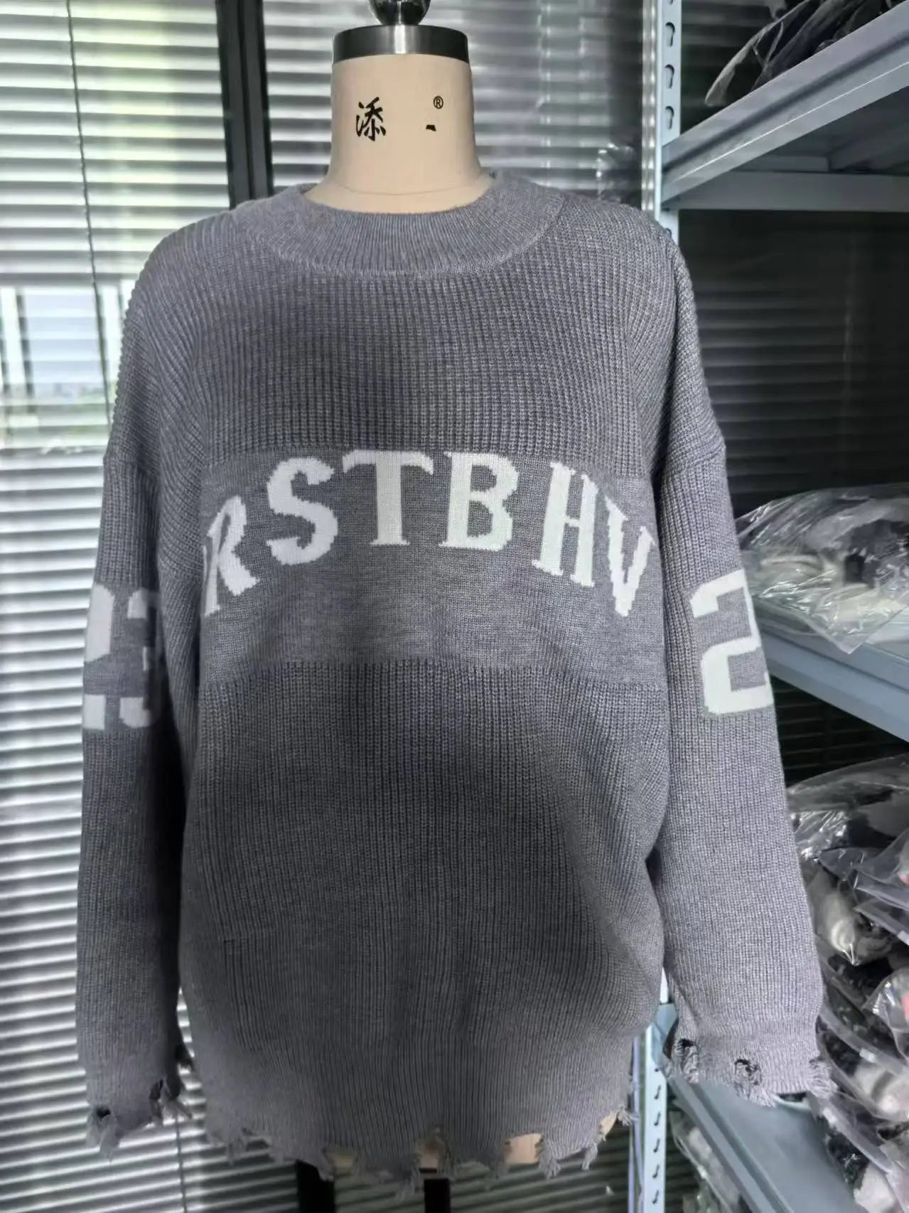 Sweaters- Lettered Urban Sweater Graphic Jumper