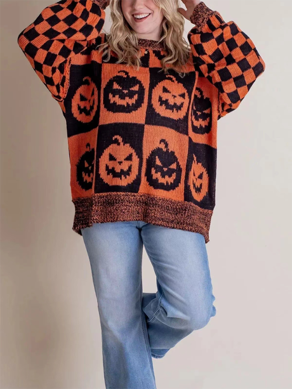 Sweaters - Oversized Halloween Sweater Ghost Jumper