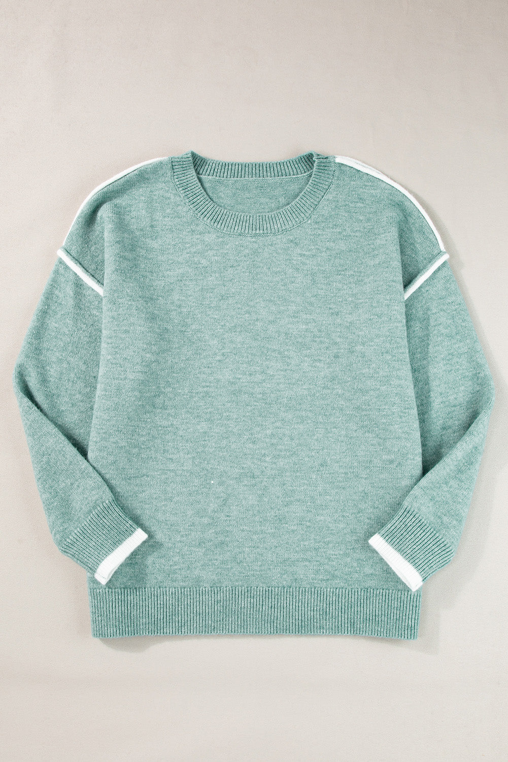 Sweaters - Warm Colorblock Sweater for Women