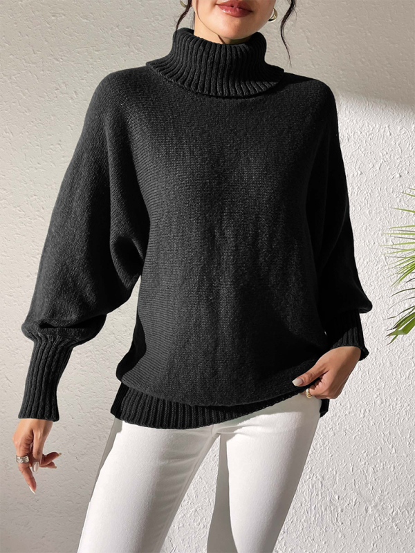 Sweaters- Women’s Solid Knitting Jumper – Warm Turtleneck Sweater for Winter- - Pekosa Women Fashion