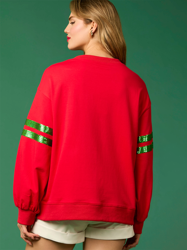 Sweatshirts - Christmas Elf Sparkle Sweatshirt for Women