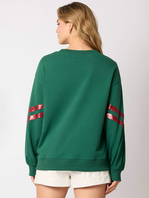 Sweatshirts - Christmas Elf Sparkle Sweatshirt for Women