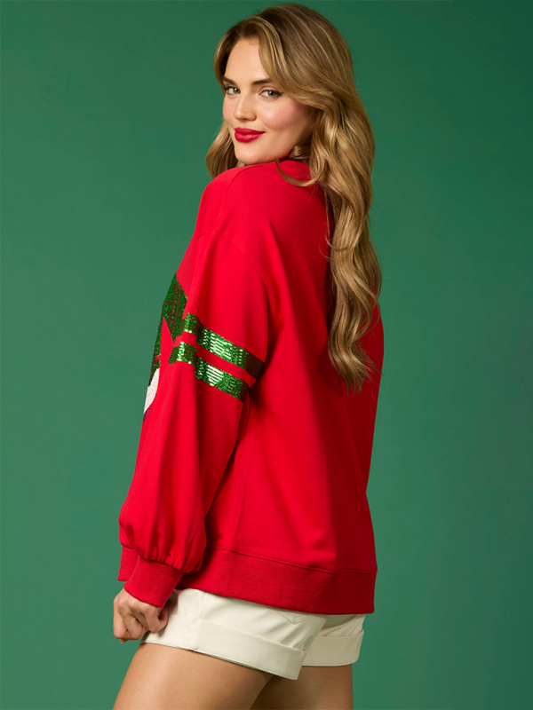 Sweatshirts - Christmas Elf Sparkle Sweatshirt for Women