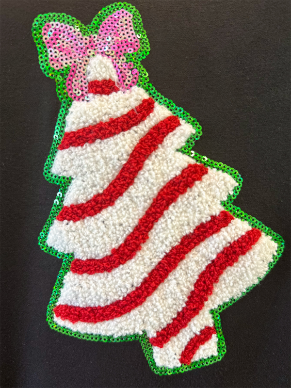 Sweatshirts - Holiday Tree Sparkle Sweatshirt Christmas Sequined Sweater