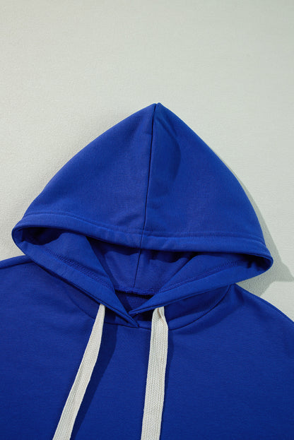 Sweatshirts & Hoodies - Cropped Hoodie with Drawstring Style