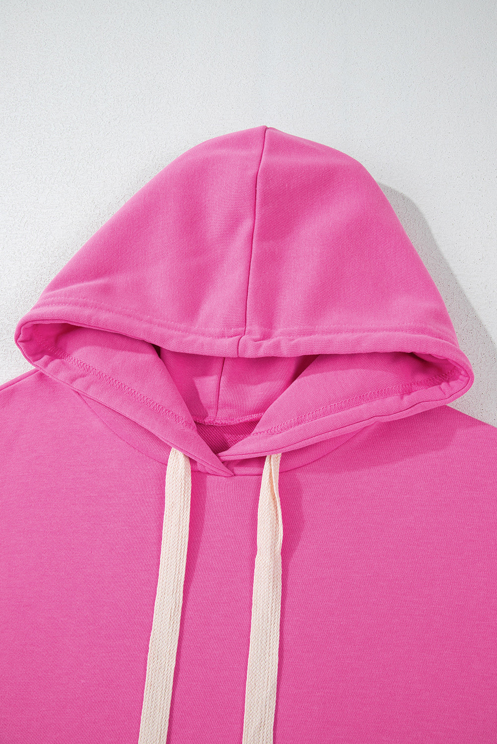 Sweatshirts & Hoodies - Cropped Hoodie with Drawstring Style