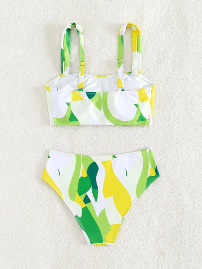 Swimwear- 2-Piece Artistic Swimsuit - Bikini for Summer Fun- - Pekosa Women Fashion