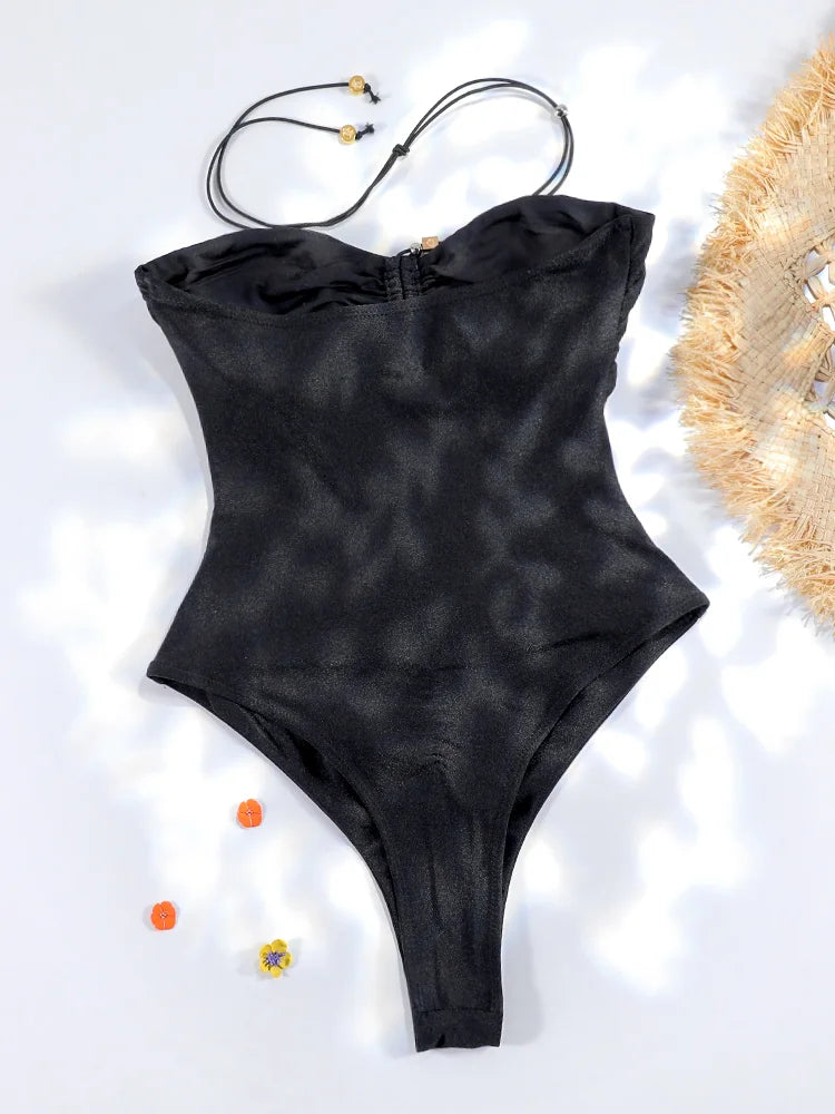 Swimwear- Elegant One-Piece Swimsuits for Resort Evenings- - Pekosa Women Fashion