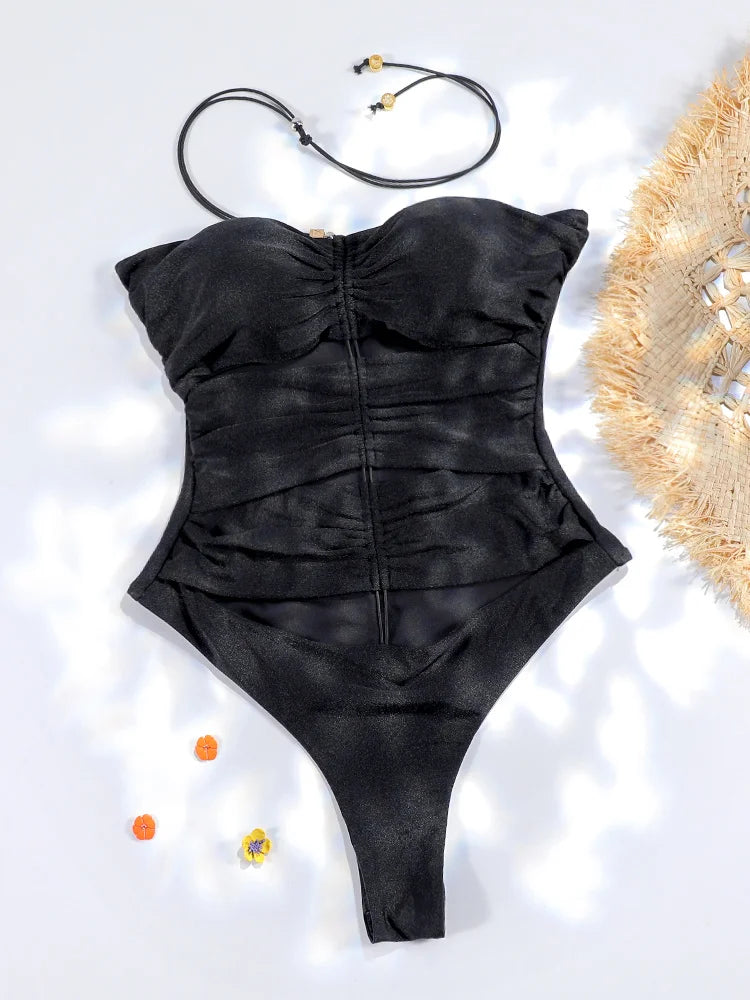 Swimwear- Elegant One-Piece Swimsuits for Resort Evenings- - Pekosa Women Fashion