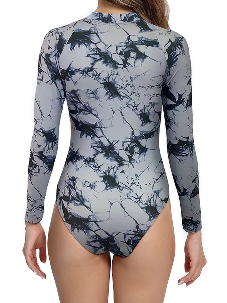 Swimwear - Long Sleeve Swimwear One-Piece Bathing Suit