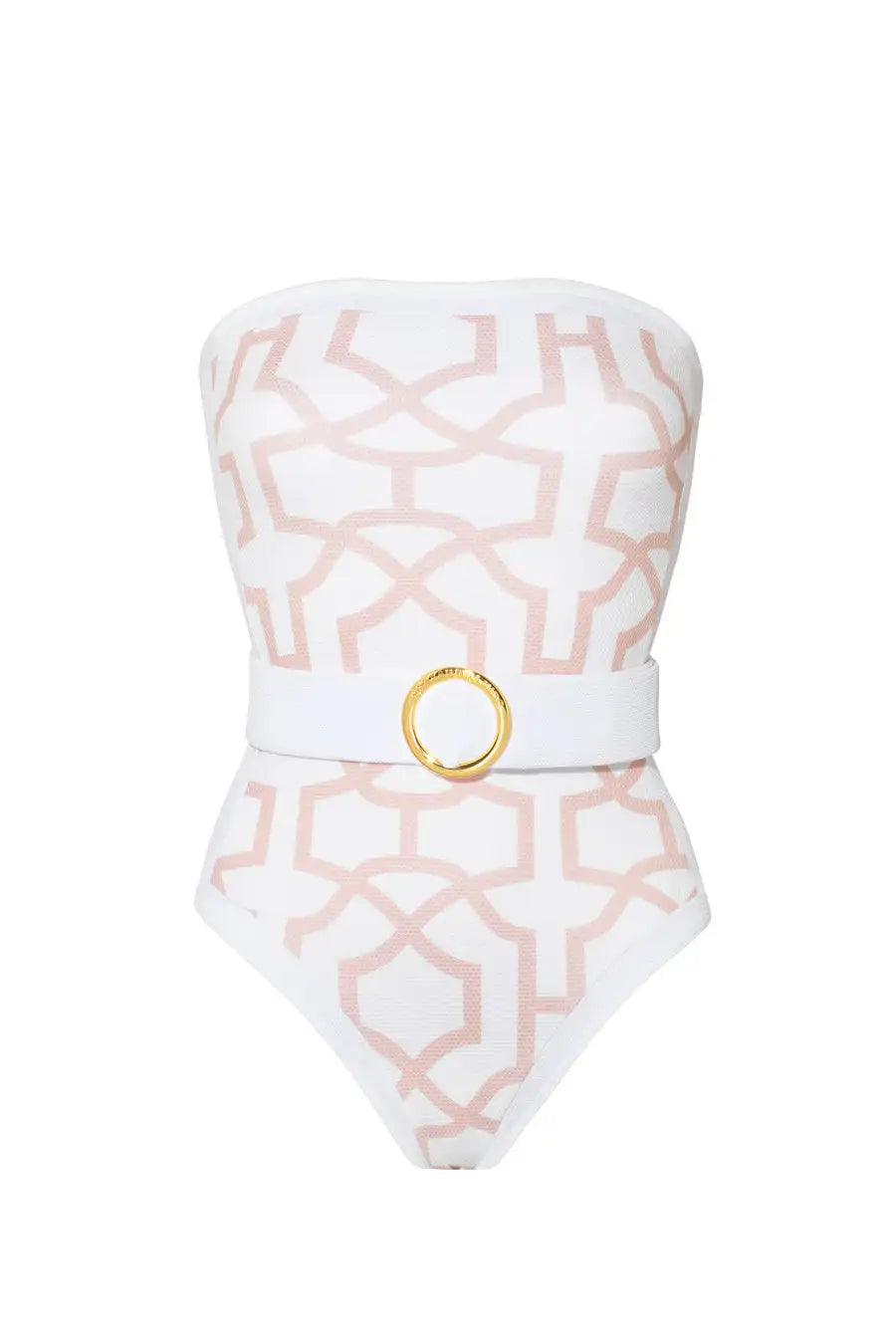 Swimwear- Geometric Print Swimwear Luxe Collection- One-Piece Swimwear- Pekosa Women Fashion