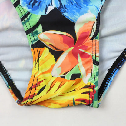 Swimwear - Tropical Rash Guard Swimsuit - UV Safe