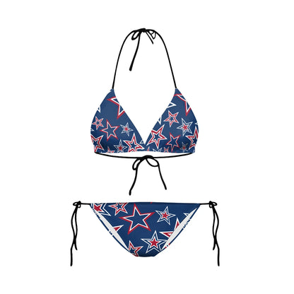 Swimwear- Women Patriotic 2 Piece String Swimwear for Every U.S. Holiday & July 4th- Y03155- Chuzko Women Clothing