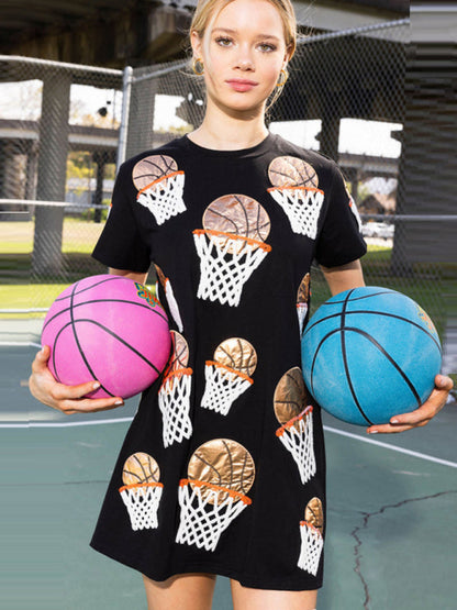 Basketball-Inspired Dress for Casual Outings