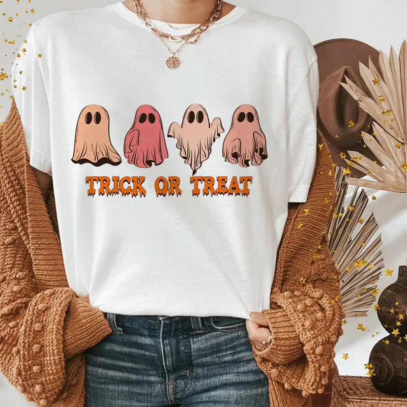 T-Shirts-Halloween Funny Spooky Season Graphic Tee Collection