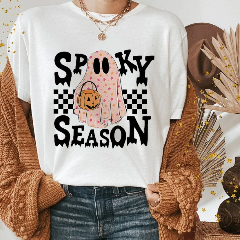 T-Shirts-Halloween Funny Spooky Season Graphic Tee Collection