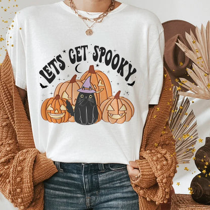 T-Shirts-Halloween Funny Spooky Season Graphic Tee Collection