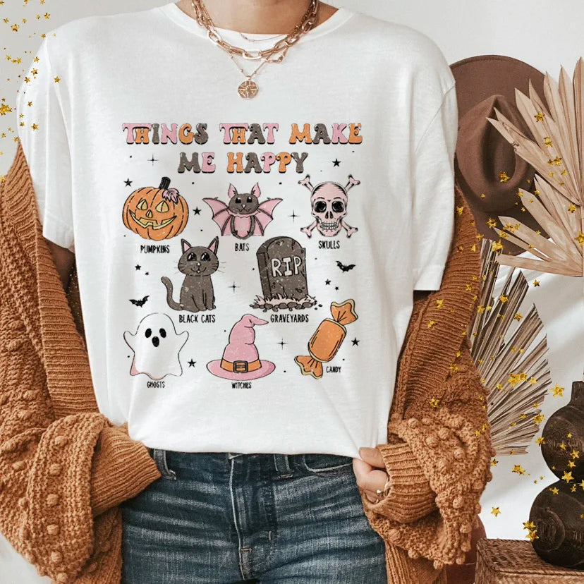 T-Shirts-Halloween Funny Spooky Season Graphic Tee Collection