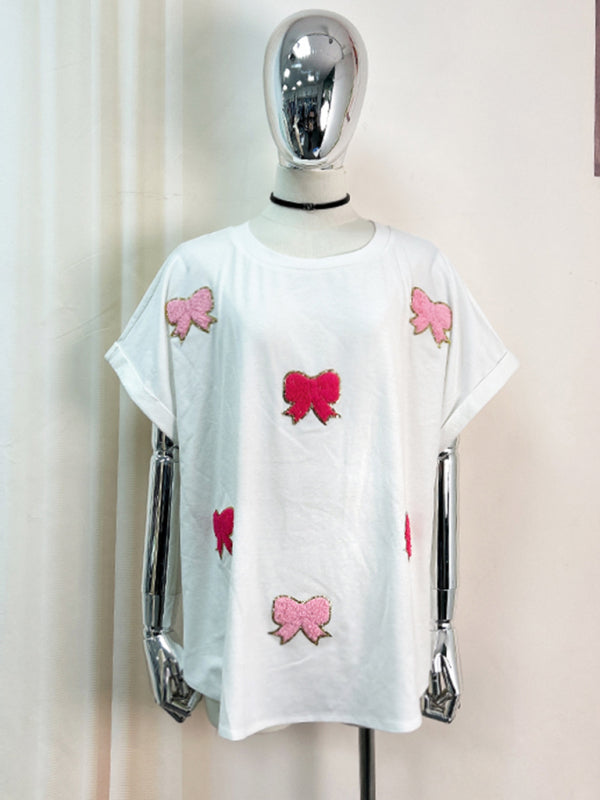 Sparkle Women's Oversized T-Shirt with Bows