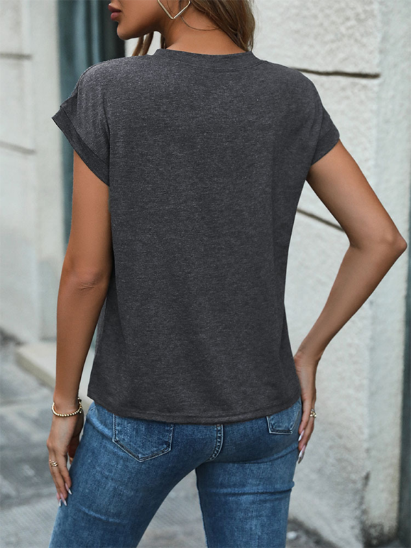 T-Shirts - The Essential Henley T-Shirt for Women