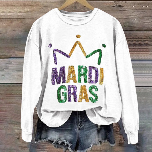 T-Shirts - Women's Carnival Spirit Mardi Gras T-Shirt Pullover