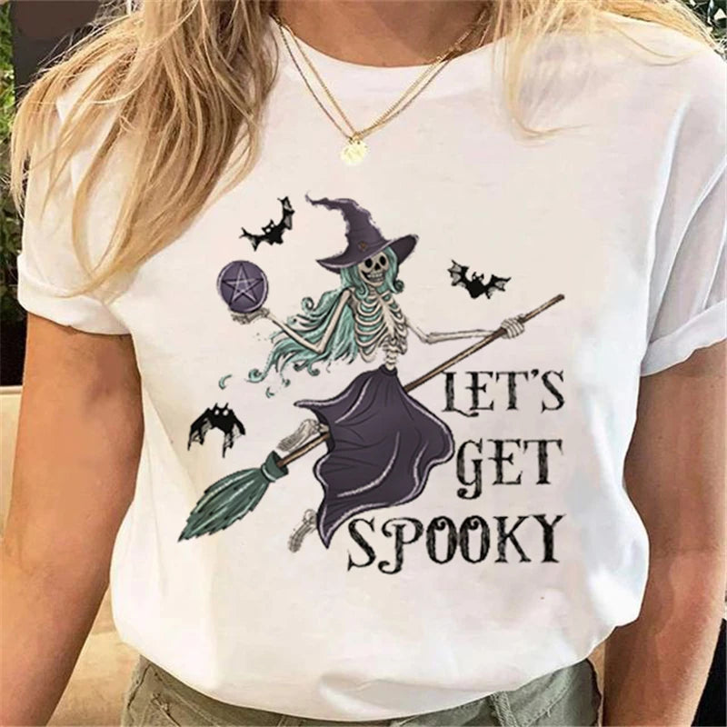 T-Shirts-Women's Halloween Graphic Tee Collection