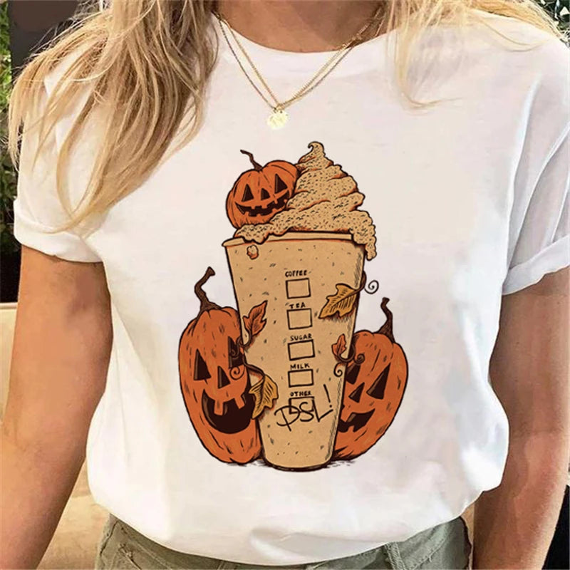 T-Shirts-Women's Halloween Graphic Tee Collection