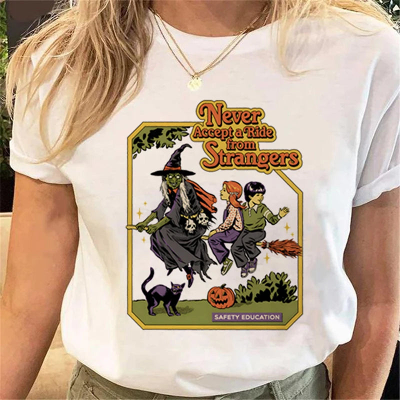 T-Shirts-Women's Halloween Graphic Tee Collection