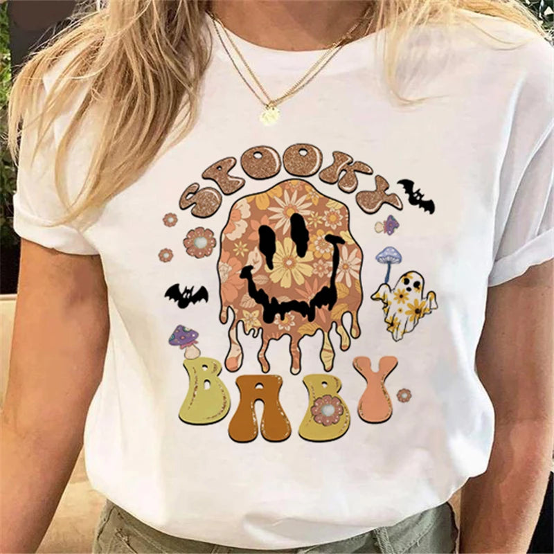 T-Shirts-Women's Halloween Graphic Tee Collection