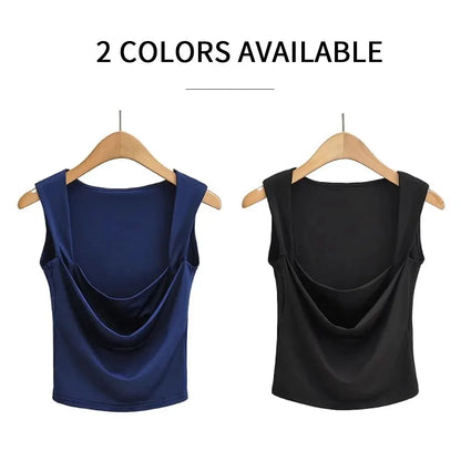 Sleeveless Square Neck Top for Casual Events