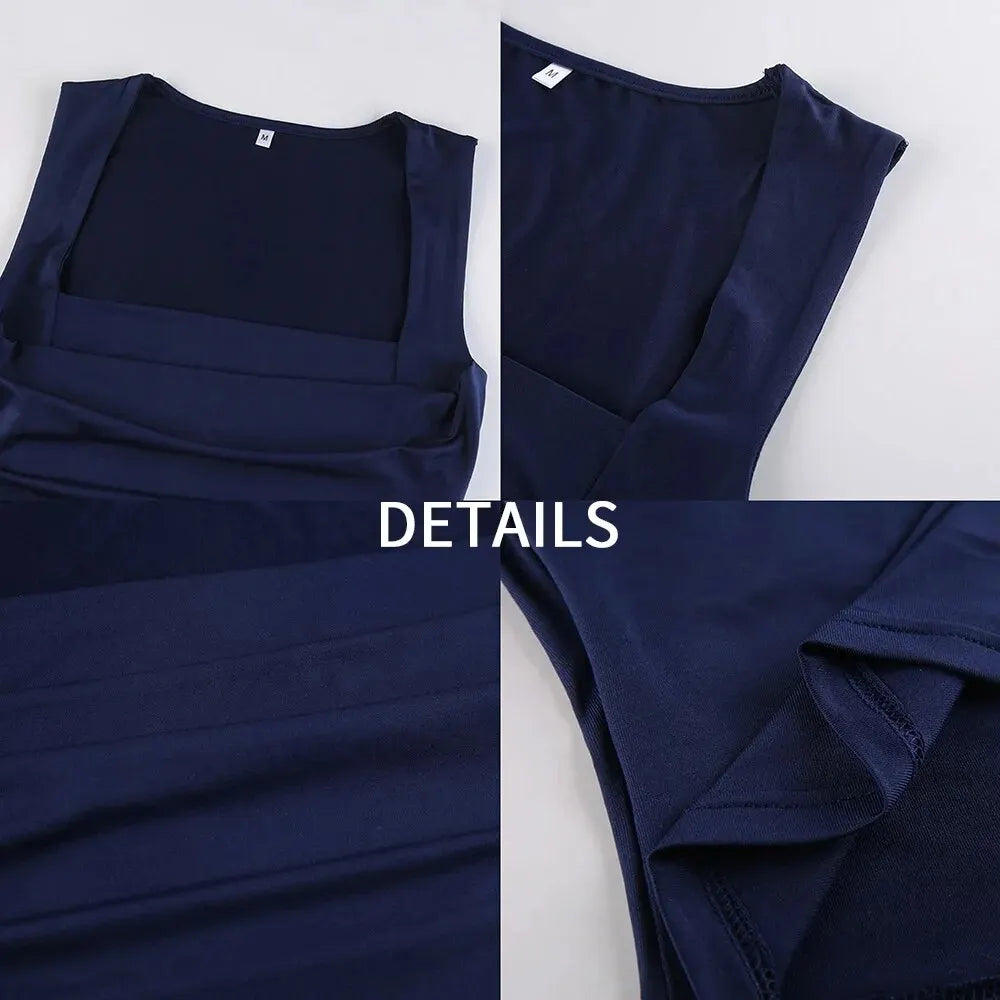 Sleeveless Square Neck Top for Casual Events