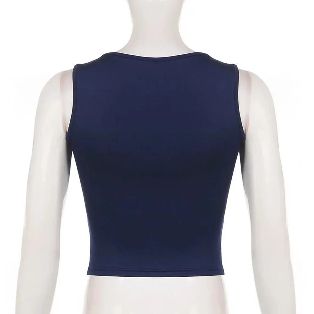 Sleeveless Square Neck Top for Casual Events