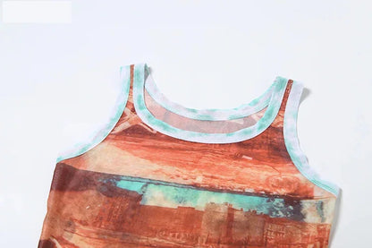 Vintage Sunset Women's Sleeveless Tank Top