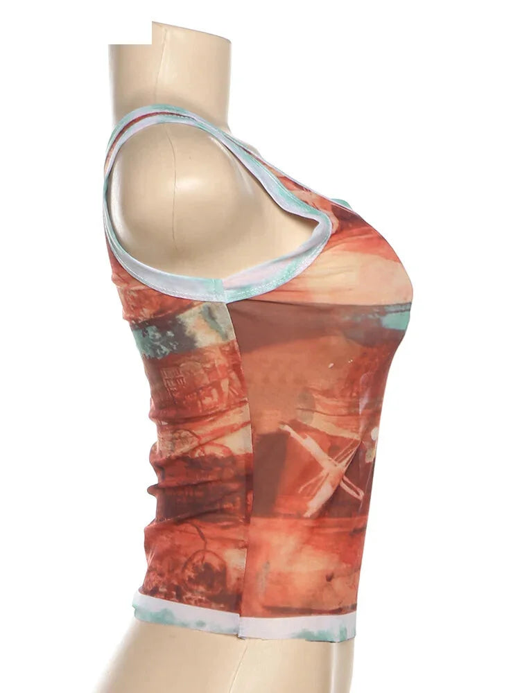 Vintage Sunset Women's Sleeveless Tank Top