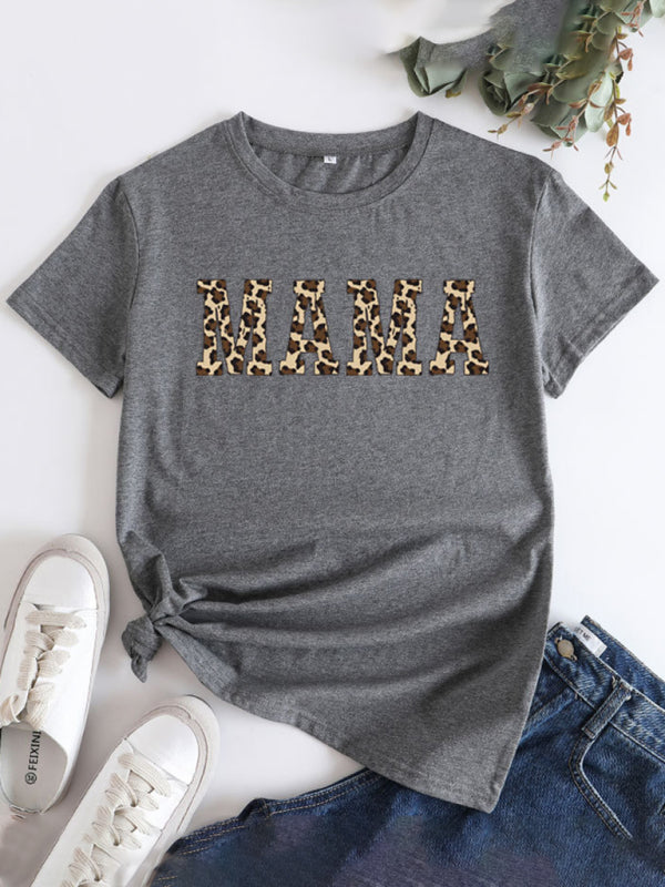 Mama Day Women's Cotton Tee with Heartfelt Print