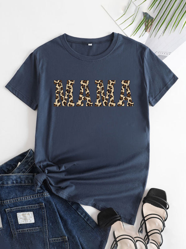 Mama Day Women's Cotton Tee with Heartfelt Print