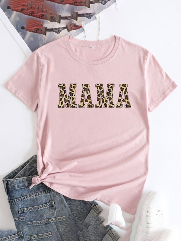 Mama Day Women's Cotton Tee with Heartfelt Print