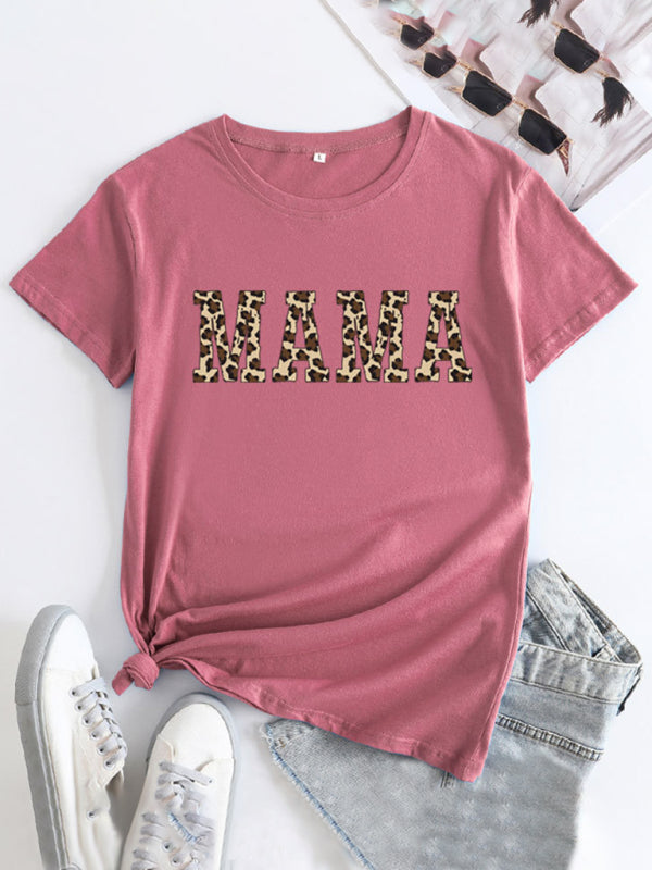 Mama Day Women's Cotton Tee with Heartfelt Print