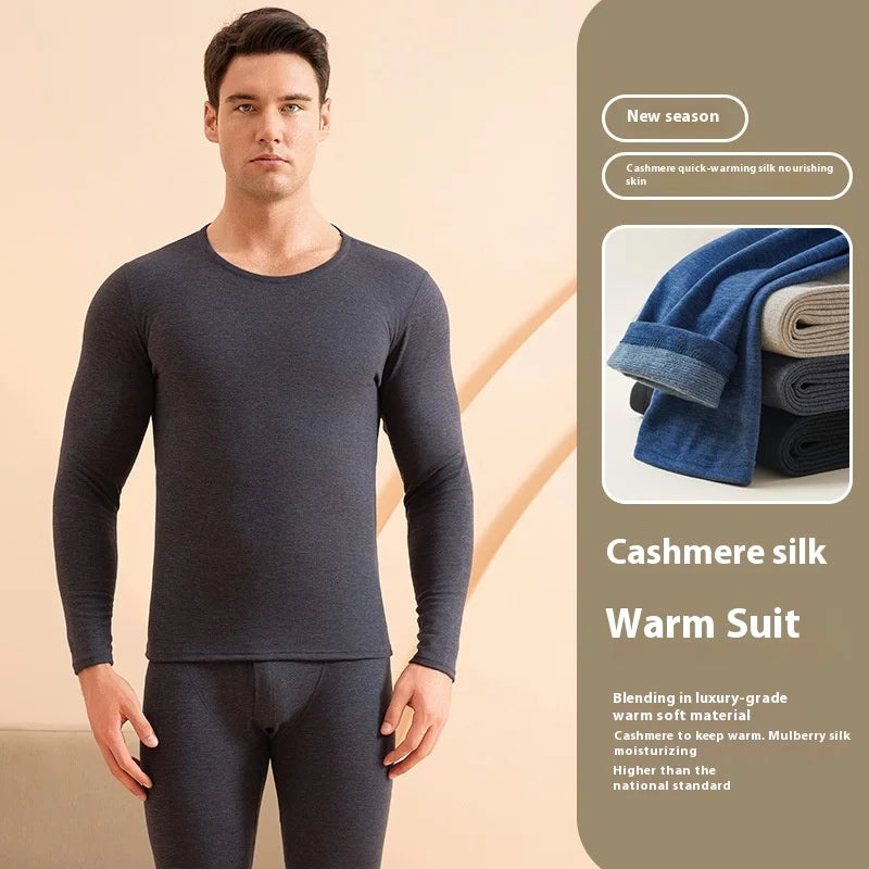 Thermal Outfits - Cashmere Blend Men’s Thermals Winter Pajamas