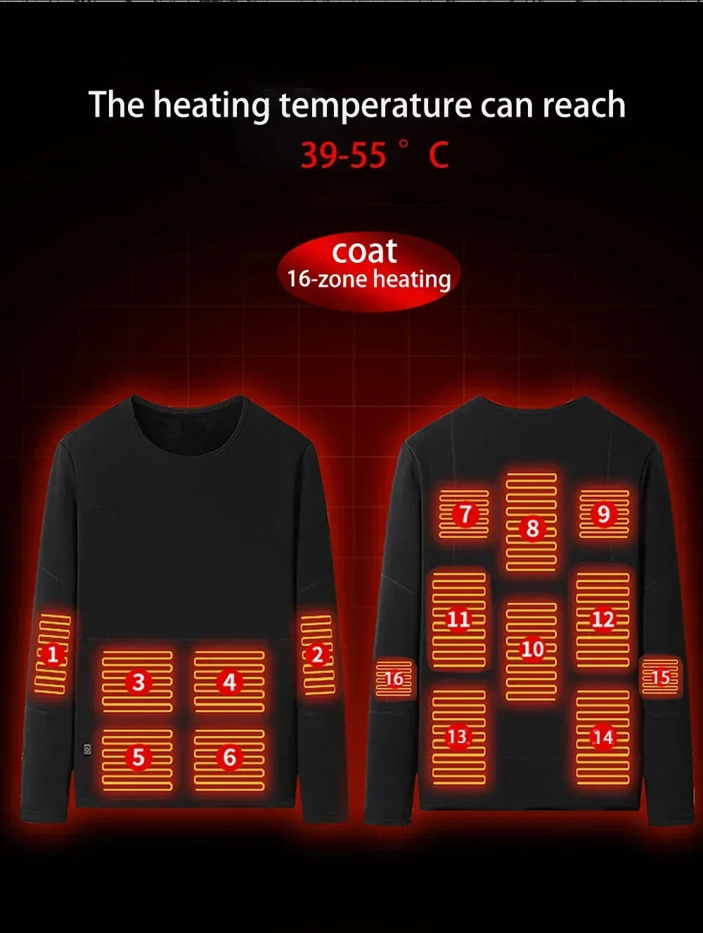 Thermal Outfits - Winter Warmth Heated Suit USB 28 Areas Electric Thermal Apparel