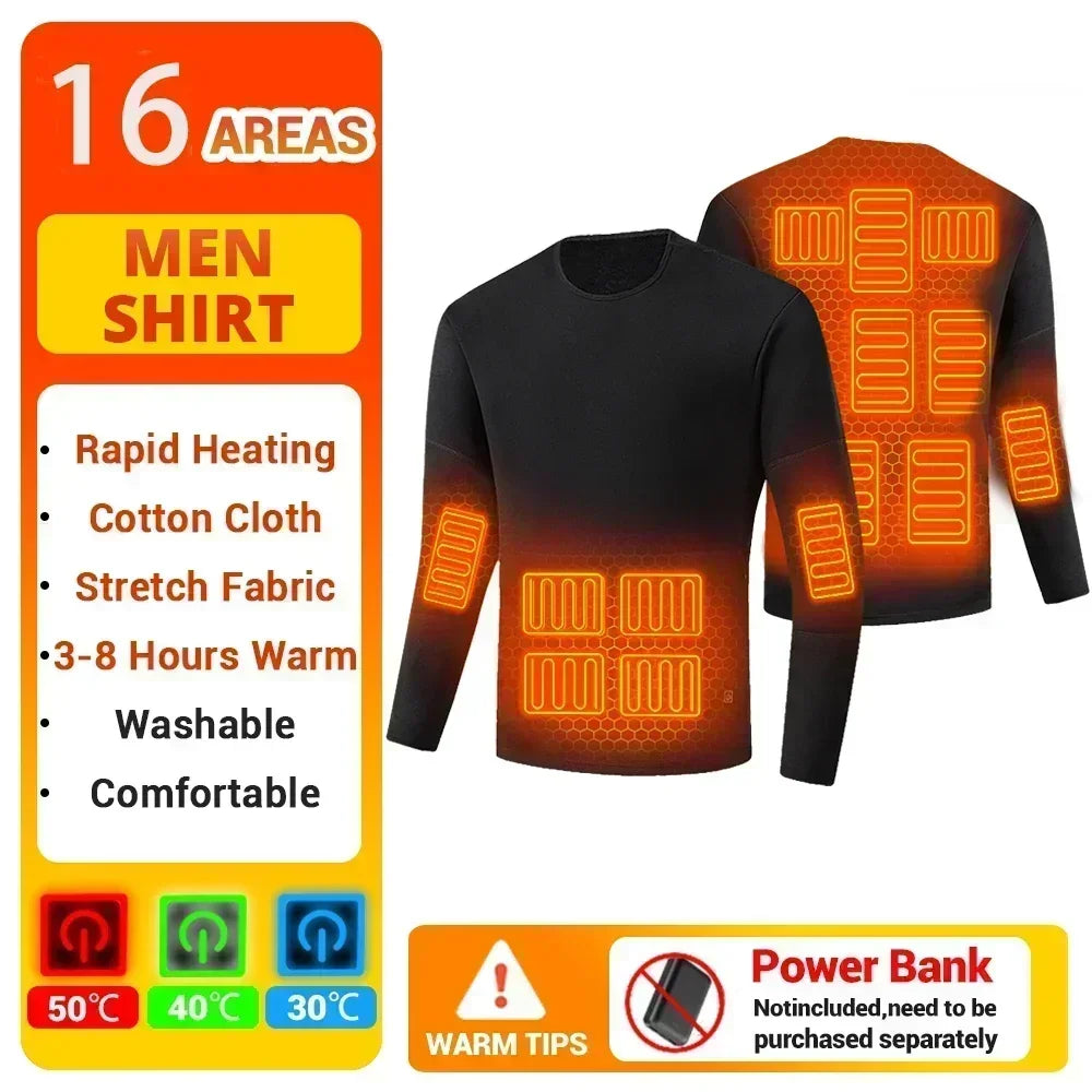 Thermal Outfits - Winter Warmth Heated Suit USB 28 Areas Electric Thermal Apparel